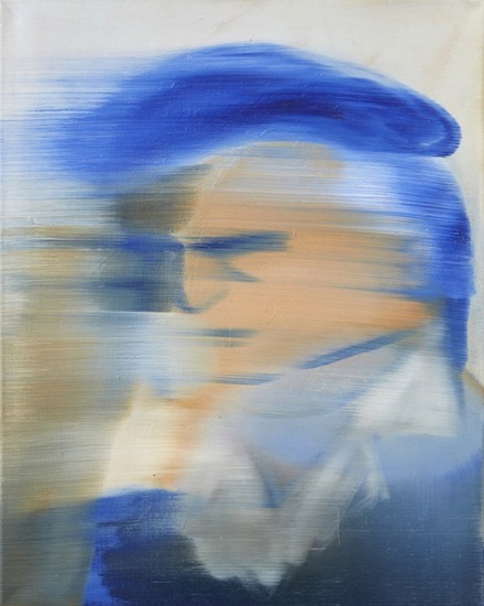 Paul Glaw: Call the Cops, 2020, Öl auf Leinwand, 50 x 40 cm 

